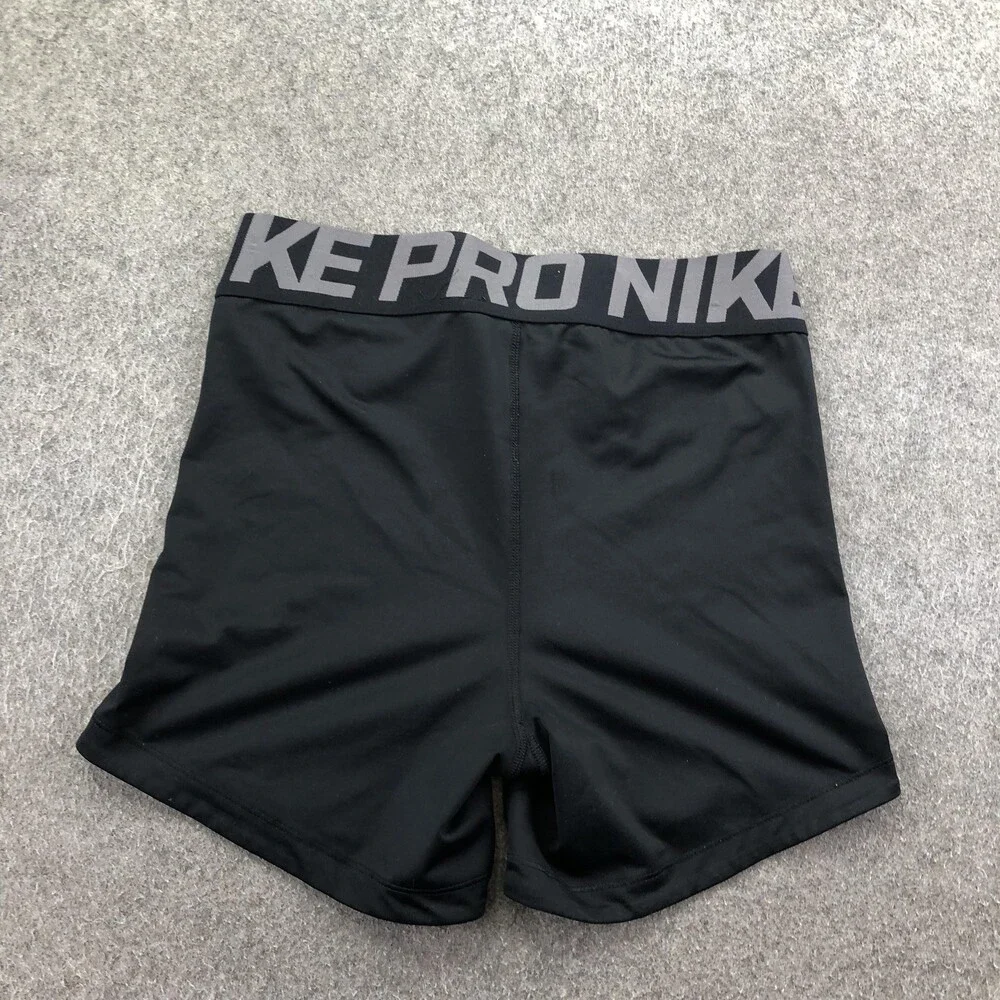 Nike Pro Shorts Womens Small Black Compression Dri-FIT 3 In Training Gym